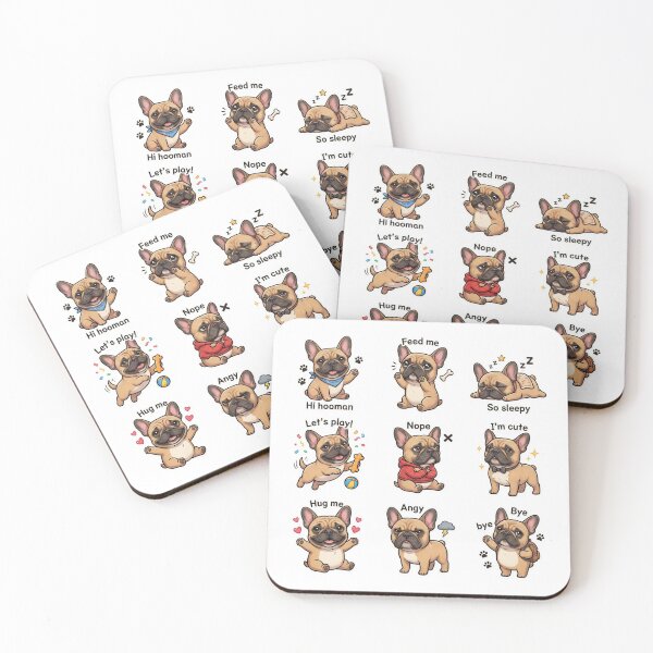 Item preview, Kawaii French Bulldog Cute Mascot Illustration for Frenchie Lover designed and sold by chattsuede.