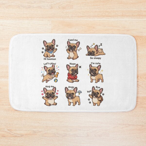 Item preview, Kawaii French Bulldog Cute Mascot Illustration for Frenchie Lover designed and sold by chattsuede.