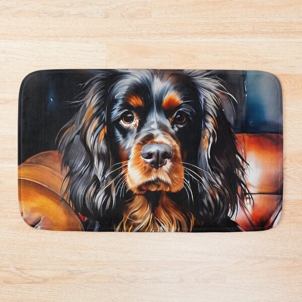 Item preview, Dog on leather armchair painting designed and sold by Mianku | Für das Leben.