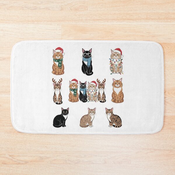 Item preview, Cute Christmas Cats Festive Sticker Pack for Holiday Gift Shopper designed and sold by chattsuede.