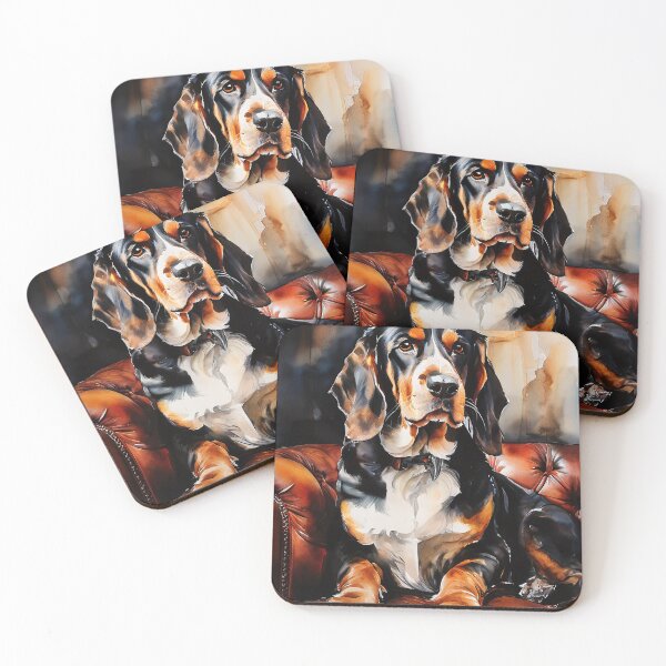 Item preview, Relaxed dog on leather sofa designed and sold by Mianku | Für das Leben.