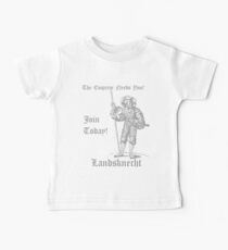 The Emperor Needs YOU! Join the Landsknects today! (Solid grey design) Baby Tee
