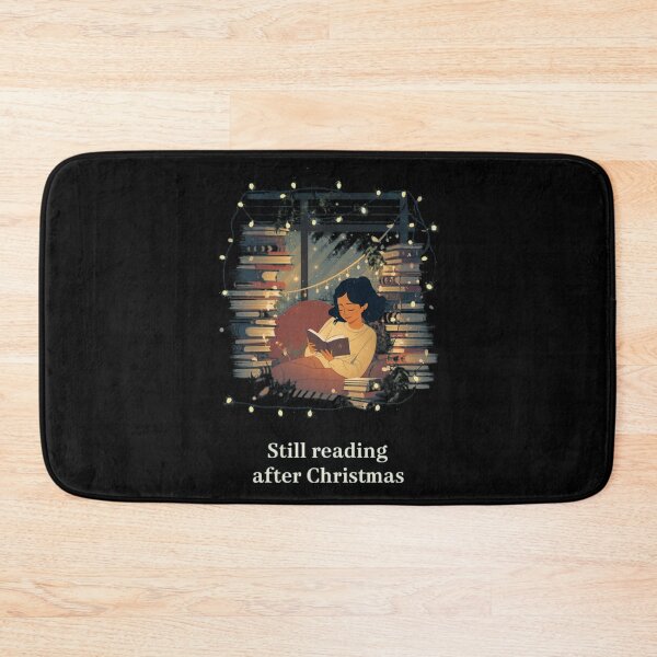 Item preview, Still reading after Christmas, book lover designed and sold by YvkafromPoland.