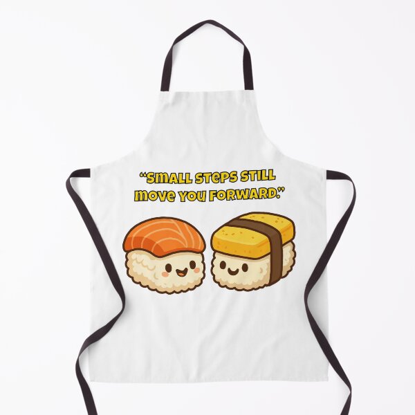 Item preview, Small Steps Still Move You Forward - Motivational Sushi Design designed and sold by Latitude 1°N.