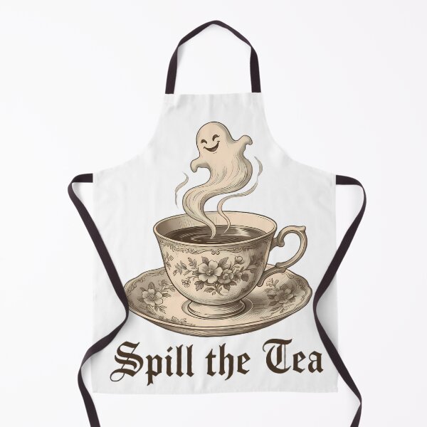 Item preview, Spill The Tea - Funny Ghost Gossip Vintage Aesthetic designed and sold by TobaGallery868.