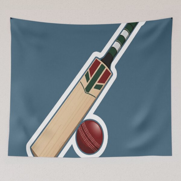 Item preview, Cricket Bat and Ball designed and sold by StickersRyous.