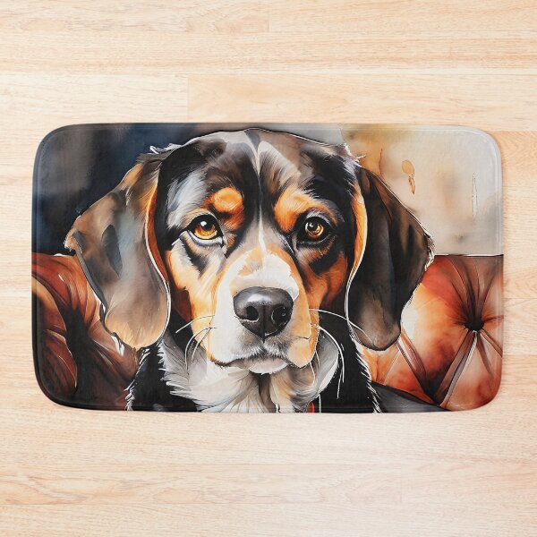 Item preview, Entlebucher Mountain Dog portrait on a leather couch designed and sold by Mianku | Für das Leben.