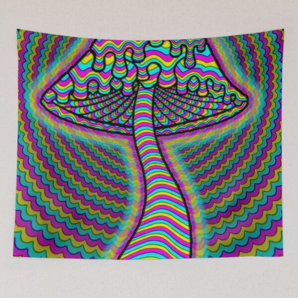 Item preview, Mushroom Optical Illusion Art designed and sold by Pablo Carlos Budassi.