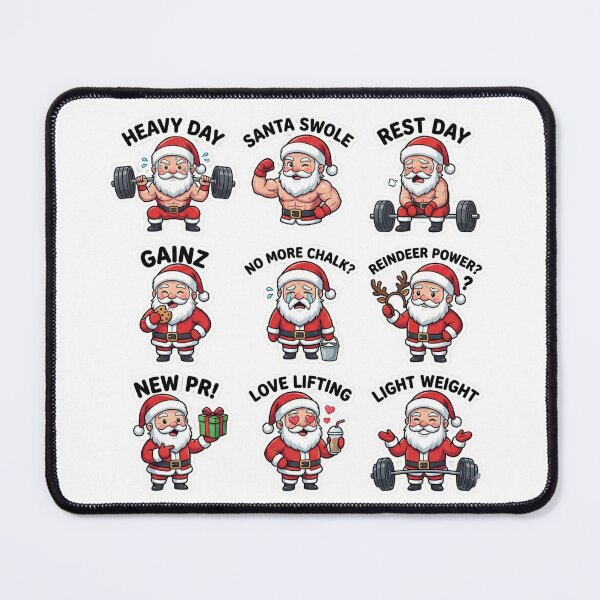 Item preview, Funny Weightlifting Santa Gainz Rest Day for Gymer designed and sold by chattsuede.