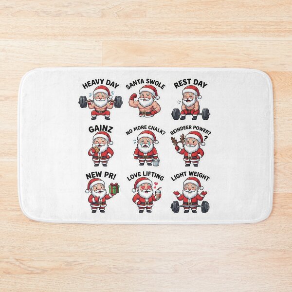 Item preview, Funny Weightlifting Santa Gainz Rest Day for Gymer designed and sold by chattsuede.