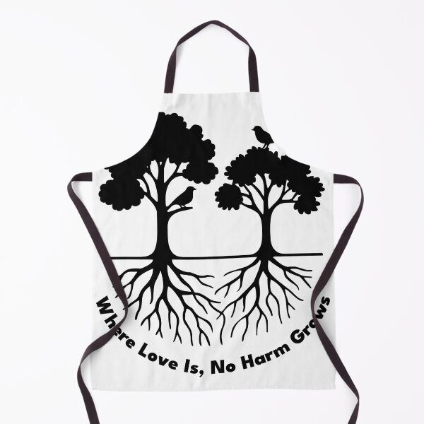 Item preview, Where Love Is, No Harm Grows – Minimalist Tree & Roots Design designed and sold by House-of-Waliya.
