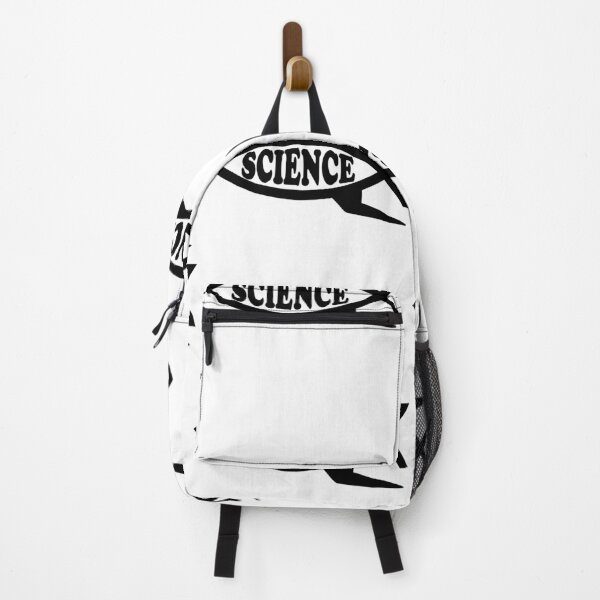 Item preview, Funny Nerdy Science Rocketship Fish Symbol Sci-Fi Fan Skeptic Black Text designed and sold by MathWare MathClips.