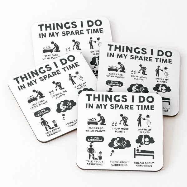 Item preview, Things I Do In My Spare Time Gardening - Planting designed and sold by LounisArt.