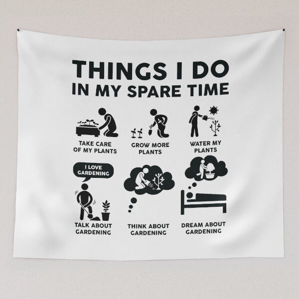 Item preview, Things I Do In My Spare Time Gardening - Planting designed and sold by LounisArt.