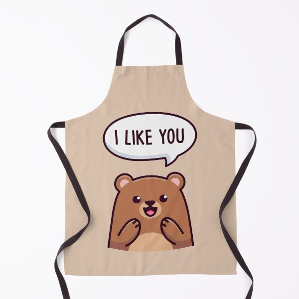 Item preview, I Like You Bear Design with Speech Bubble and Cute Cartoon Expression designed and sold by SplashTastic.