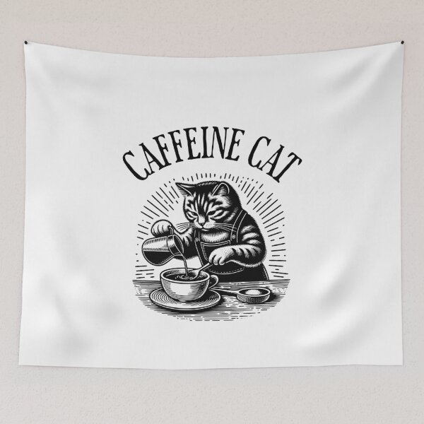 Item preview, Caffeine cat designed and sold by IdealDo.