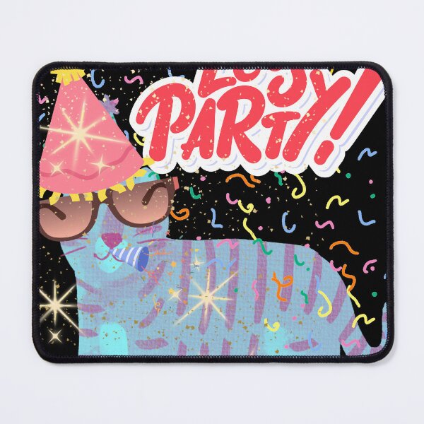 Item preview, Let’s Party - Cute Party Cat Celebration Design Black designed and sold by Extremeallie.