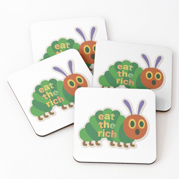 Item preview, Hungry Caterpillar “Eat The Rich” Sticker designed and sold by RGP Smart.
