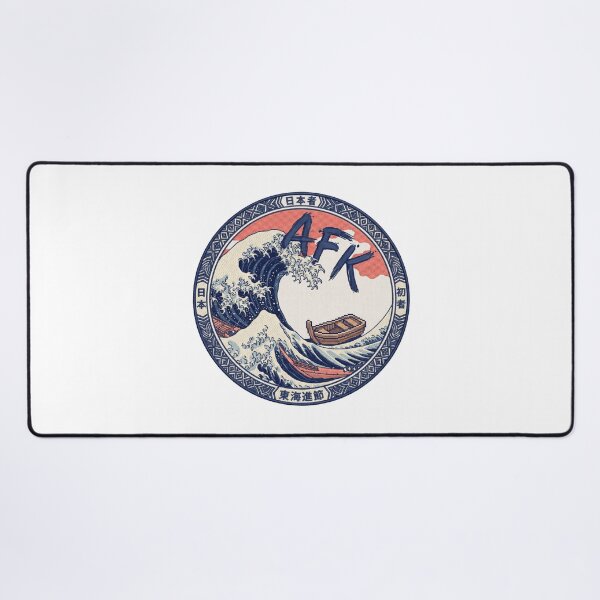 Item preview, The Great Wave of AFK - Embroidered Style Japanese Art Parody designed and sold by NextLevelThread.