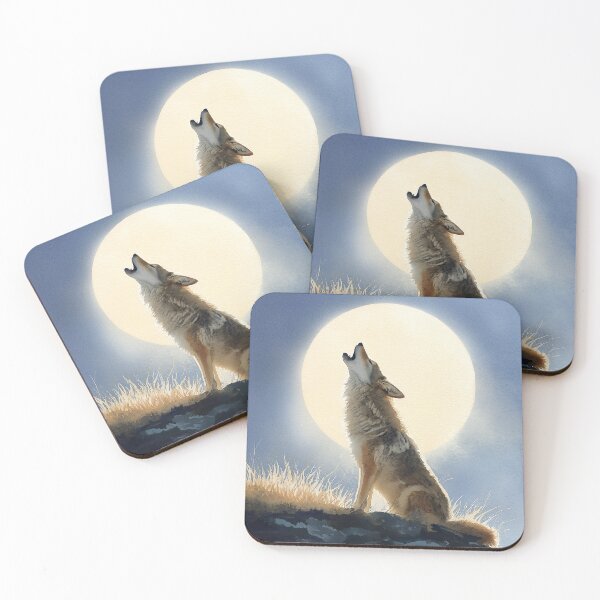 Item preview, Coyote at Full Moon designed and sold by laurashawart.