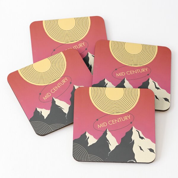 Item preview, Mid century sun and mountains danish designed and sold by CaseMastery.