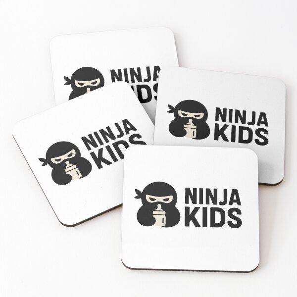 Item preview, Ninja Kids Logo – Cute Ninja Mascot Emblem Minimal Black Style designed and sold by Sitred123.