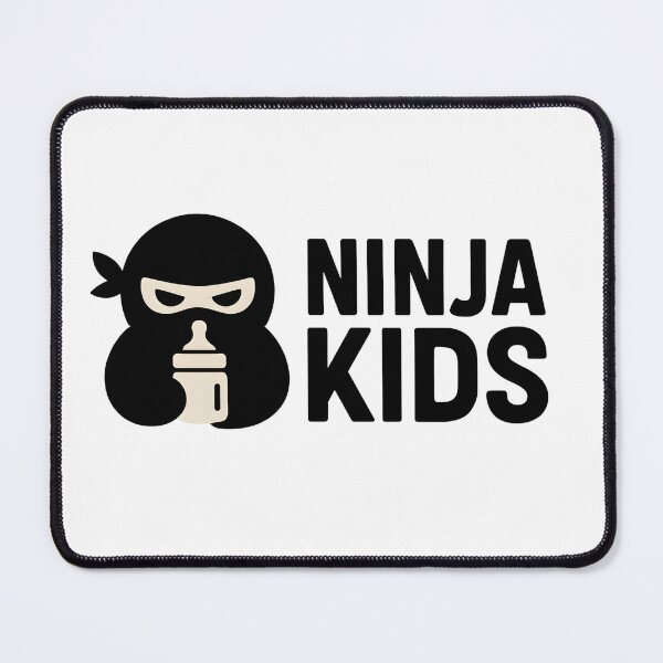 Item preview, Ninja Kids Logo – Cute Ninja Mascot Emblem Minimal Black Style designed and sold by Sitred123.