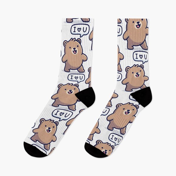 Item preview, I Love You Bear Design with Speech Bubble and Playful Cartoon Style designed and sold by SplashTastic.