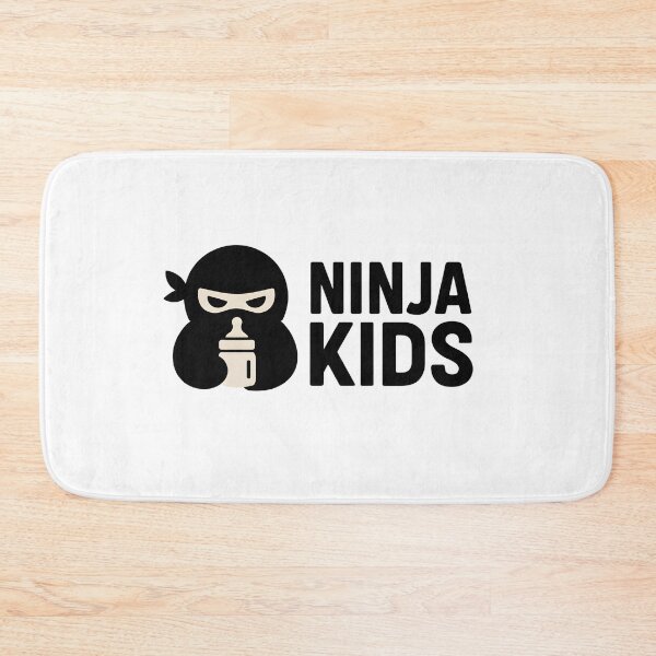 Item preview, Ninja Kids Logo – Cute Ninja Mascot Emblem Minimal Black Style designed and sold by Sitred123.