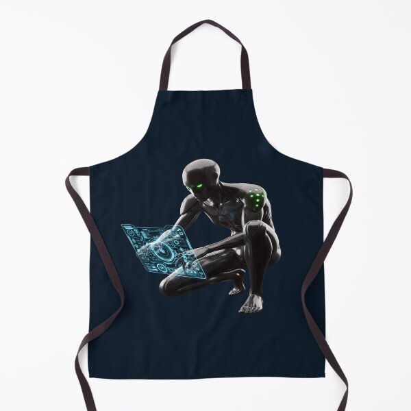 Item preview, Futuristic Black Humanoid Android designed and sold by Dakson Design - Fantasy Art.