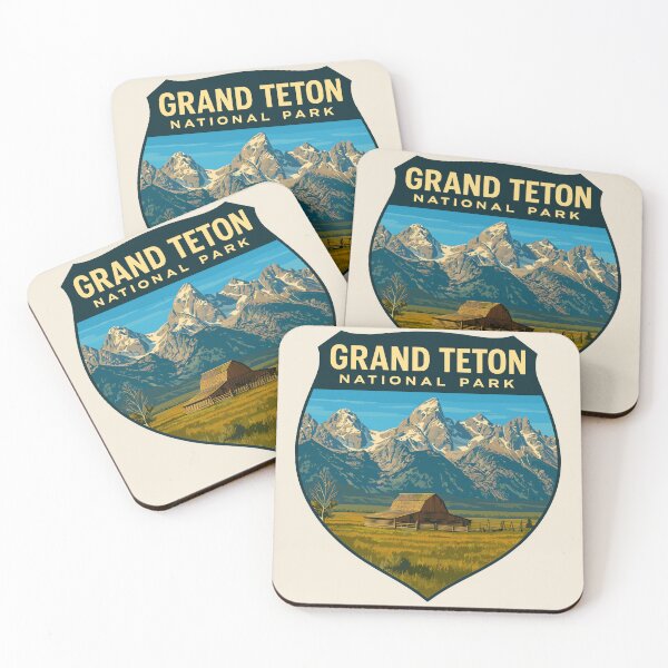 Item preview, Grand Teton National Park Retro Sticker designed and sold by Gideon Emmerich.