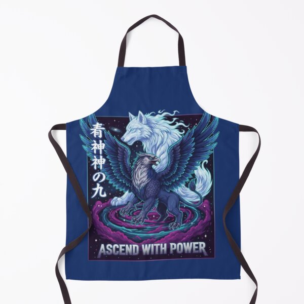 Item preview, Ascend With Power – Mythical Wolf Griffin Fantasy Art designed and sold by Dogandesighn.