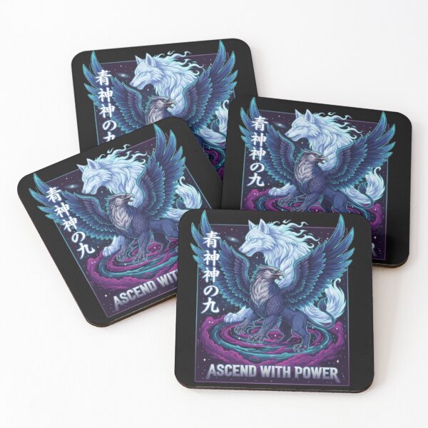 Item preview, Ascend With Power – Mythical Wolf Griffin Fantasy Art designed and sold by Dogandesighn.