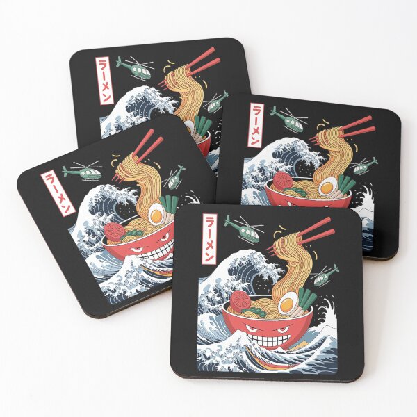 Item preview, Great Ramen of Kanagawa Japanese Food Kaiju Kawaii Ramen designed and sold by StuffNestie.