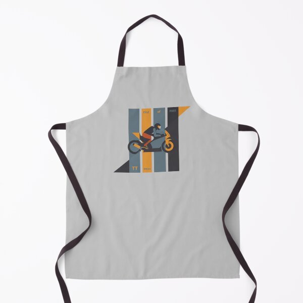 Item preview, Isle of Man TT Races Retro Geometric Motorcycle Poster designed and sold by KiwiRider.