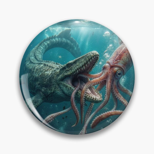 Item preview, Undersea Dinosaur: Mosasaur Attacks a Giant Squid designed and sold by Tridentulus.