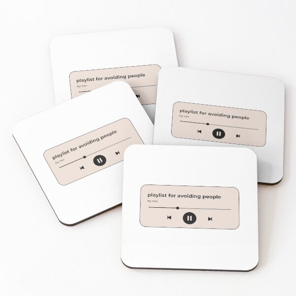 Item preview, playlist for avoiding people (music player) (light beige version) designed and sold by Hi-kari.