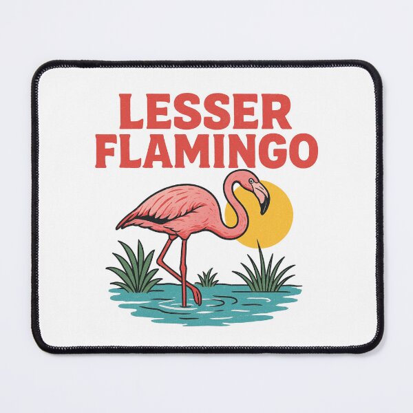 Item preview, Lesser Flamingo T-shirt Design designed and sold by PopPizzazz.
