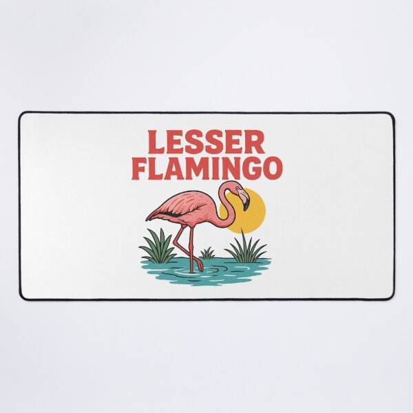Item preview, Lesser Flamingo T-shirt Design designed and sold by PopPizzazz.