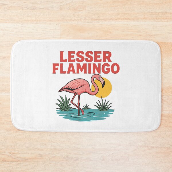 Item preview, Lesser Flamingo T-shirt Design designed and sold by PopPizzazz.