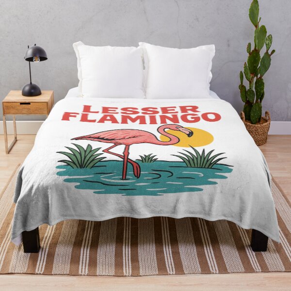 Item preview, Lesser Flamingo T-shirt Design designed and sold by PopPizzazz.