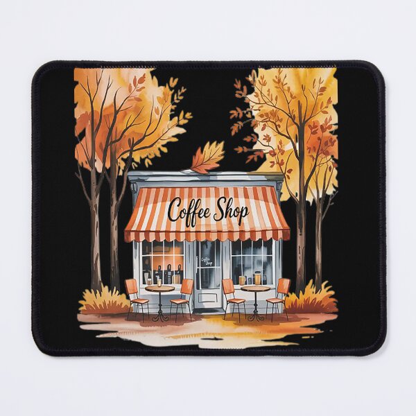 Item preview, Warm & Inviting Cozy Fall Coffee Shop designed and sold by SignaturalGen.