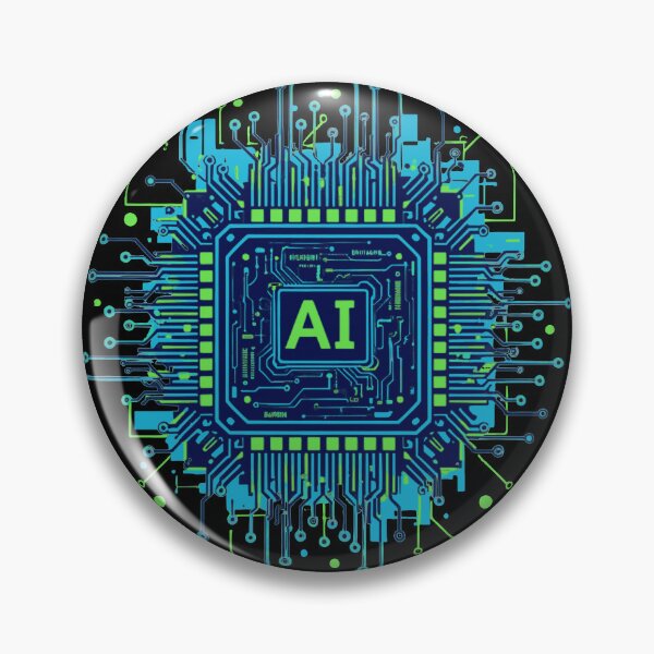 Item preview, Digital Brain AI Chip Core Circuitry Blueprint designed and sold by MartinxMarie.
