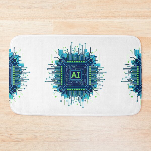 Item preview, Digital Brain AI Chip Core Circuitry Blueprint designed and sold by MartinxMarie.