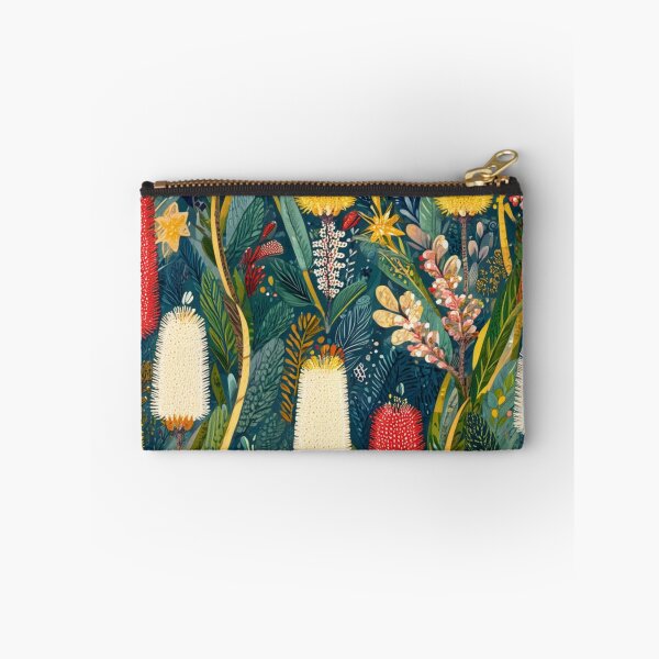 Item preview, Australian Native Floral Pattern – Banksia & Bottlebrush Folk Art designed and sold by TroyTheTerrific.