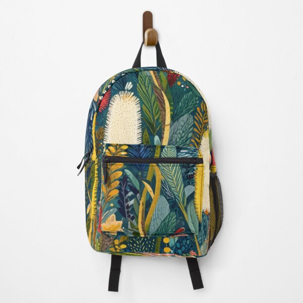 Item preview, Australian Native Floral Pattern – Banksia & Bottlebrush Folk Art designed and sold by TroyTheTerrific.