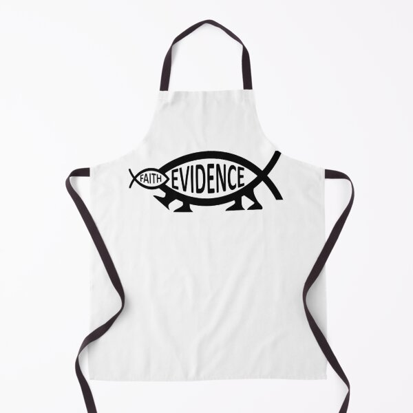 Item preview, Funny Nerdy Evidence Fish Eating Faith Symbol Science Skeptic Black Text designed and sold by MathWare MathClips.