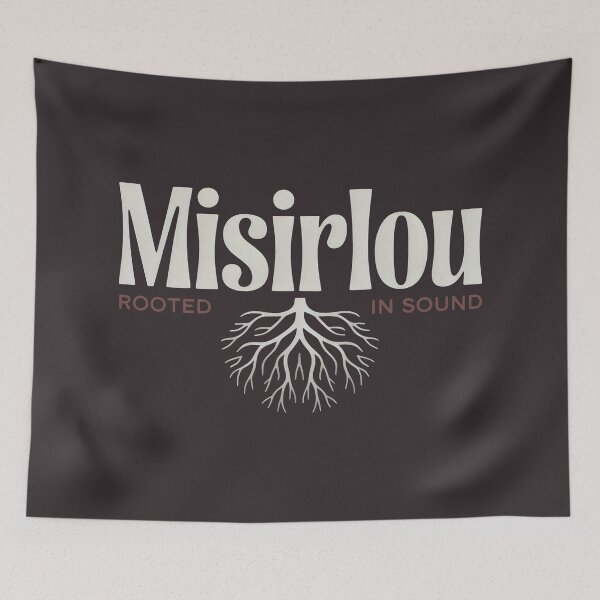 Item preview, Misirlou Rooted in Sound Design with Tree Roots and Bold Typography designed and sold by SplashTastic.