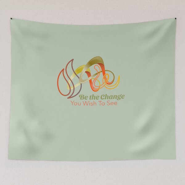 Item preview, Be the Change You Wish to See active lifestyle. designed and sold by "Vibe & Style Merch".