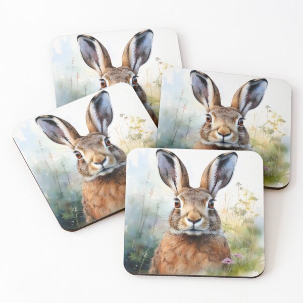 Item preview, AI generated hare portrait designed and sold by alan tunnicliffe.